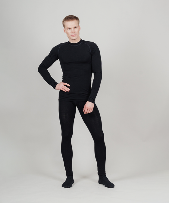 Комплект термобелья NORDSKI WOOL Black Комплект термобелья NORDSKI WOOL Black