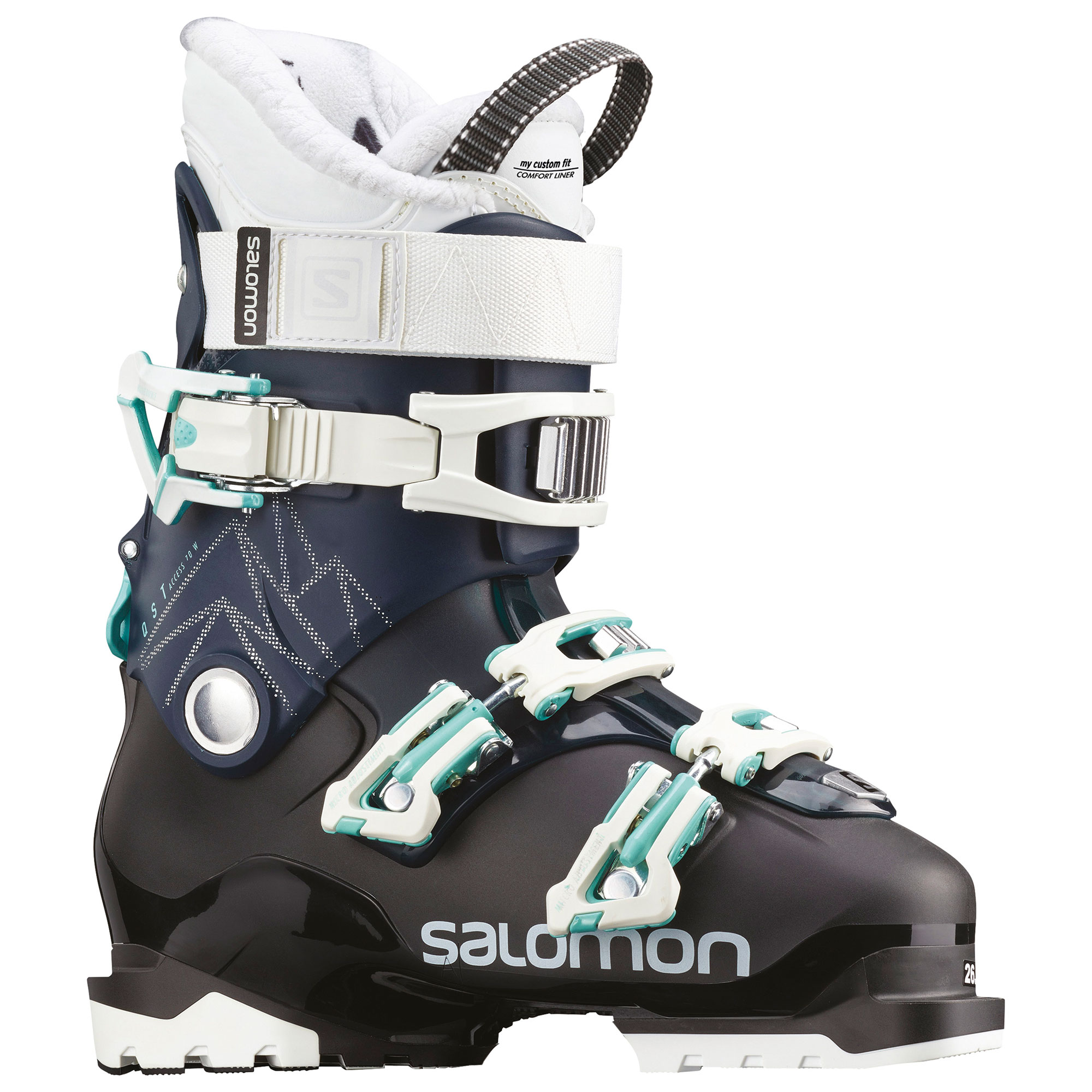 Горнолыжные ботинки SALOMON QST ACCESS 70 W Petrol Bl/Wh Горнолыжные ботинки SALOMON QST ACCESS 70 W Petrol Bl/Wh