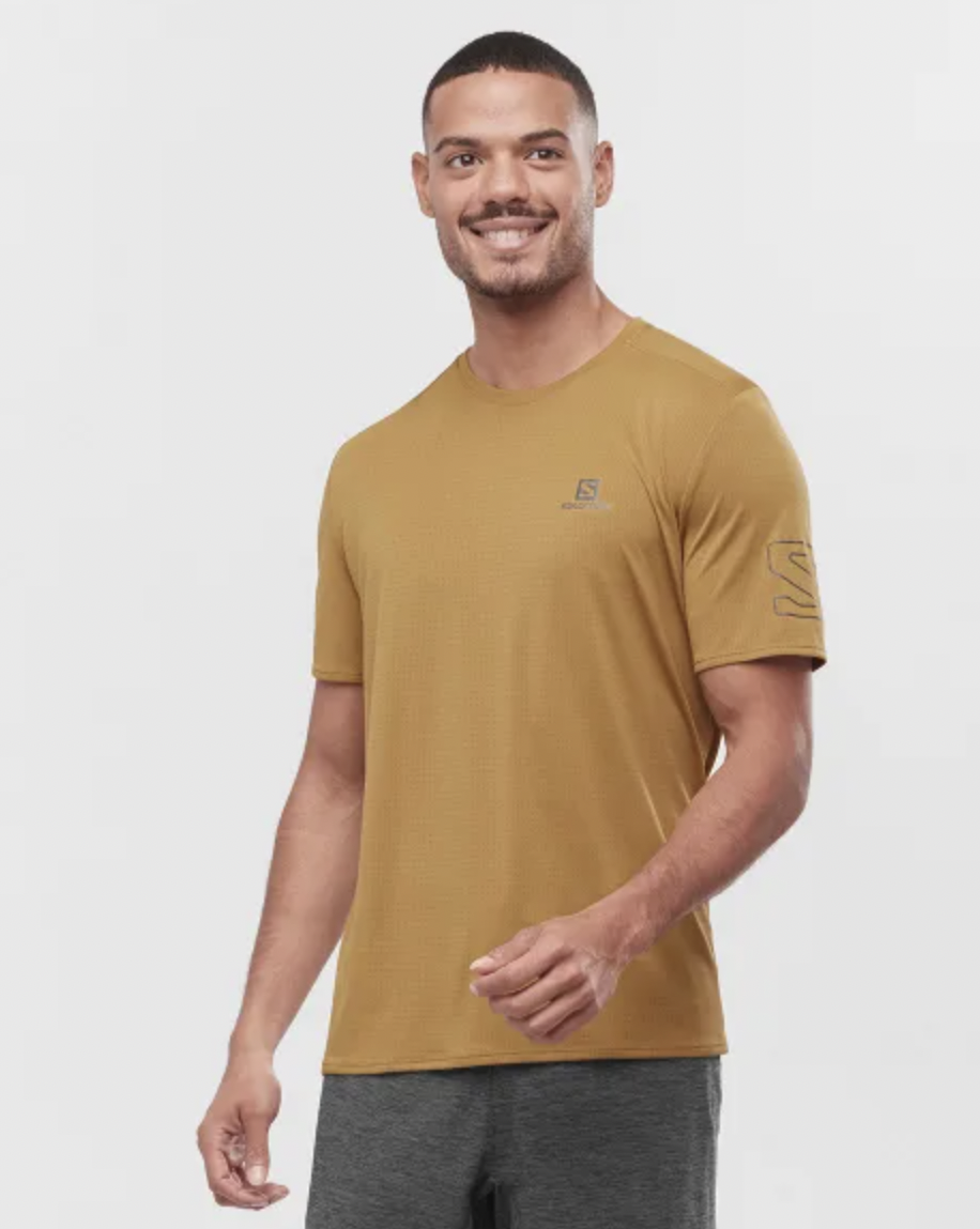 Футболка SALOMON XA TRAIL TEE M Cumin/Ebony Футболка SALOMON XA TRAIL TEE M Cumin/Ebony